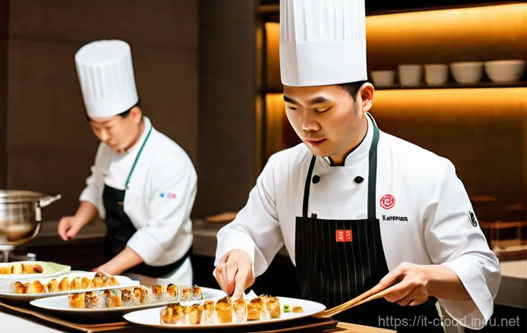 중국 요리의 현대화 - **The Nostalgic "Italianized" Chinese Feast:** A warm, inviting scene inside a traditional, slightly...