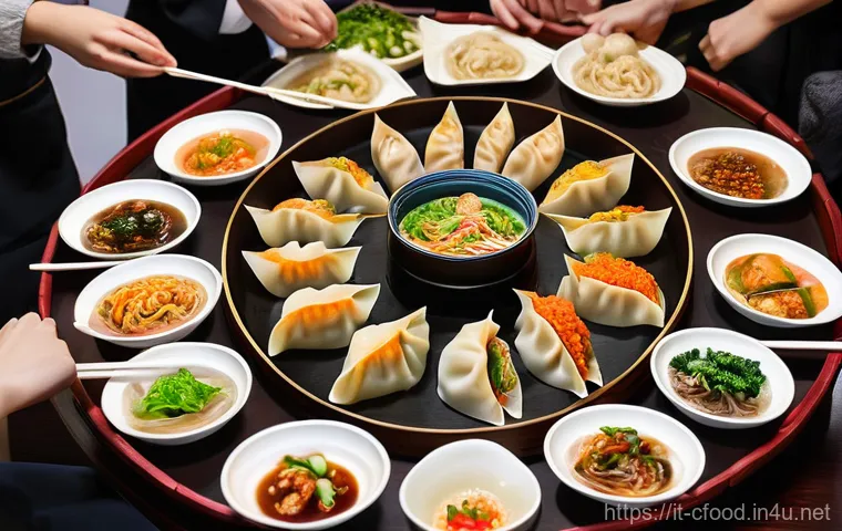 중국 요리 메뉴판 번역 - **A Vibrant Culinary Journey**
    A diverse group of friends, including teenagers, is joyfully gath...