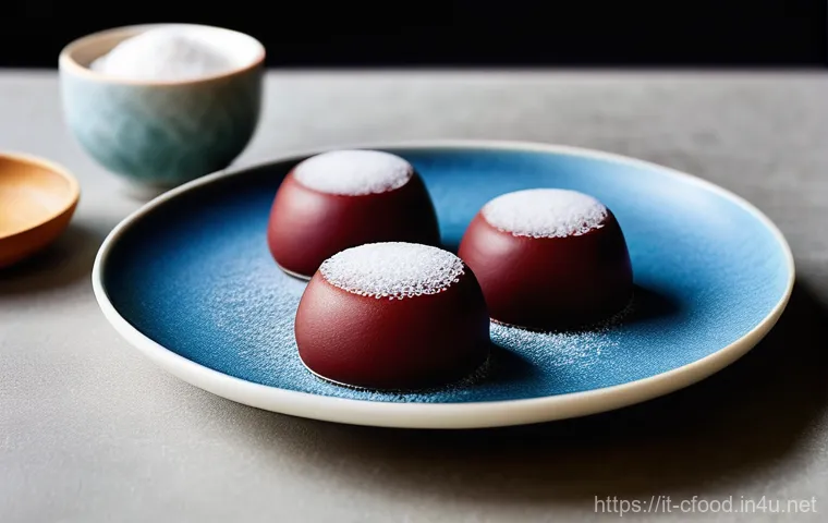 중국 스낵 제품 비교 - **Prompt for Spiced Dried Tofu:**
    A close-up, eye-level shot of several pieces of spiced dried t...