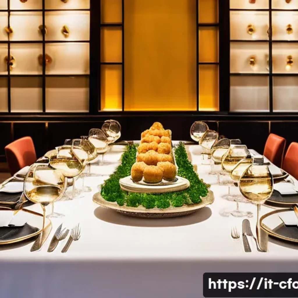 중식 요리 트렌드 분석 - **Prompt 1: Italian Elegance Meets Authentic Chinese Fine Dining**
    "A sophisticated and elegantl...