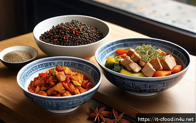 중식 전문 밀키트 회사 - A vibrant kitchen scene in a modern Italian home featuring a fresh Chinese meal kit spread on a rust...